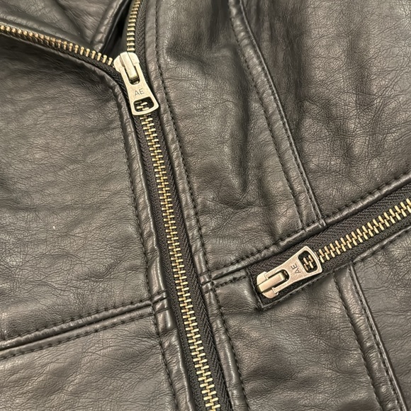 American Eagle faux Leather Jacket, Size S - Picture 4 of 6